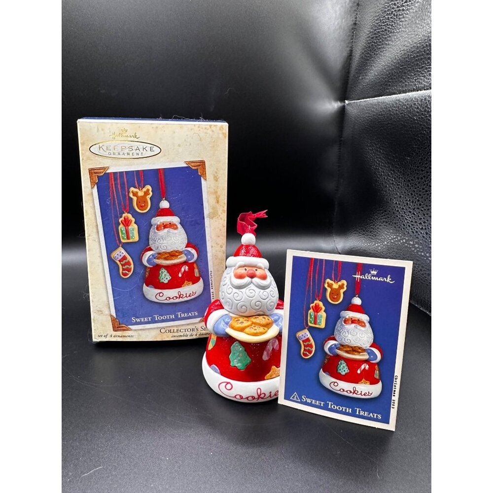 Hallmark 2003 Santa Claus Sweet Tooth‎ Treats Keepsake Ornament INCOMPLETE
